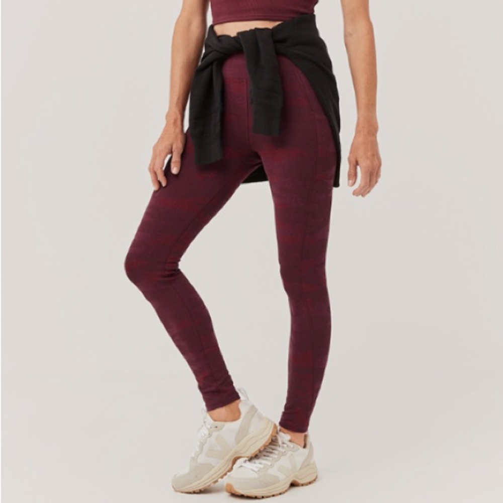 🆕 Pact Organic Cotton Go-To Pocket Leggings in Raisin Camo Size Small - Picture 8 of 14